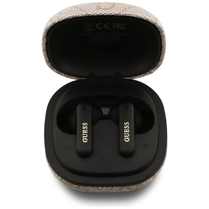 Kit mains libres Bluetooth Guess 4G Classic Metal Logo, TWS, Rose