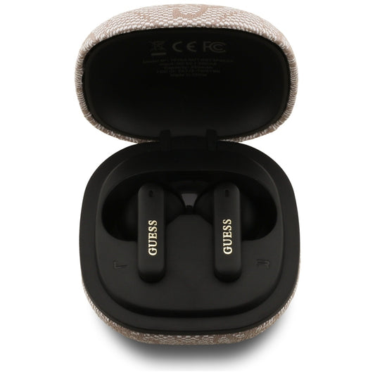 Handsfree Bluetooth Guess 4G Classic Metal Logo, TWS, Roze