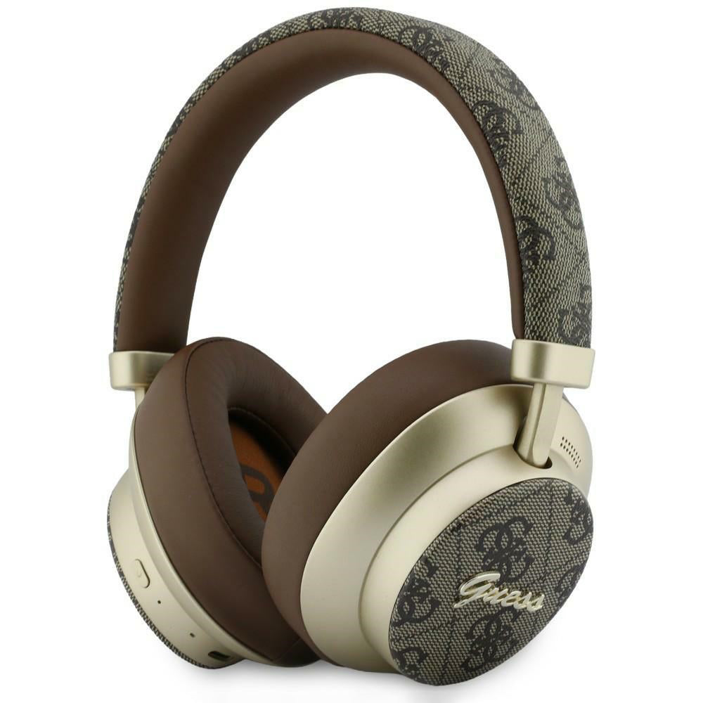 Freisprech-Bluetooth Guess 4G Gold Script Metall, A2DP, Braun