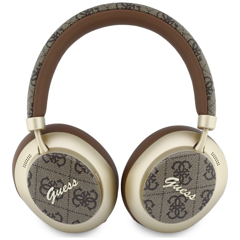 Freisprech-Bluetooth Guess 4G Gold Script Metall, A2DP, Braun