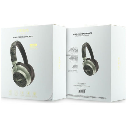 Freisprech-Bluetooth Guess 4G Gold Script Metall, A2DP, Braun