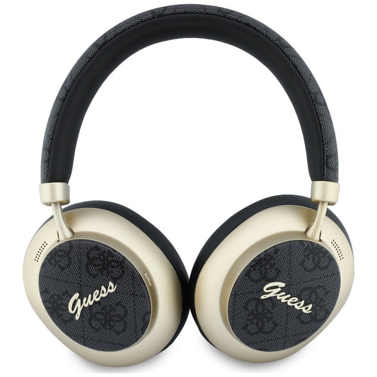 Handsfree Bluetooth Guess 4G Gold Script Metaal, A2DP, Zwart