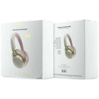 Freisprech-Bluetooth Guess 4G Gold Script Metal, A2DP, Rosa