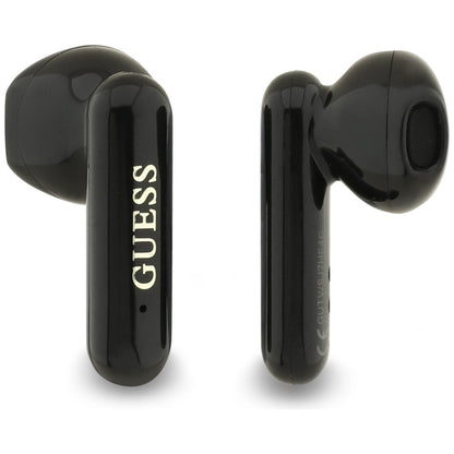 Handsfree Bluetooth Guess 4G Logo Métallique, TWS, Noir