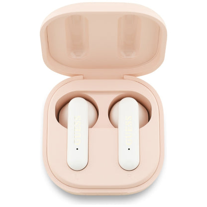 Handsfree Bluetooth Guess 4G Metal Logo, TWS, Roze