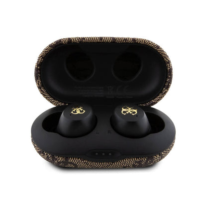 Handsfree Bluetooth Guess 4G Métal, TWS, Marron