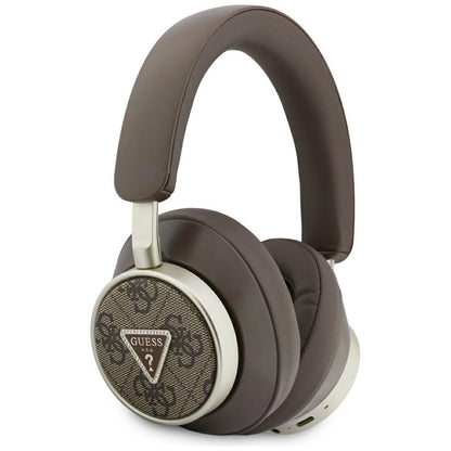 Handsfree Bluetooth Guess 4G Gold Triangle Logo, A2DP, Braun
