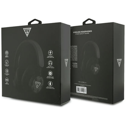 Handsfree Bluetooth Guess 4G Triangle Logo, A2DP, Zwart