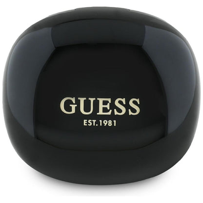 Kit mains libres Bluetooth Guess Flat Classic Logo Electroplated, TWS, Noir