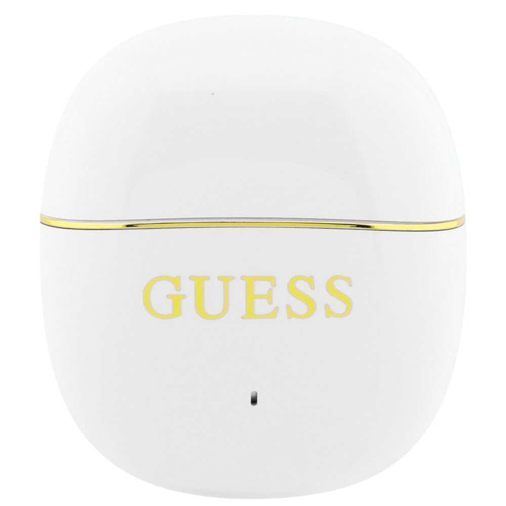 Handsfree Bluetooth Guess Glossy Gold Line Classic, TWS, White