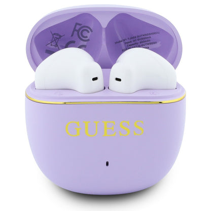 Handsfree Bluetooth Guess Glossy Gold Line Classic, TWS, Paars