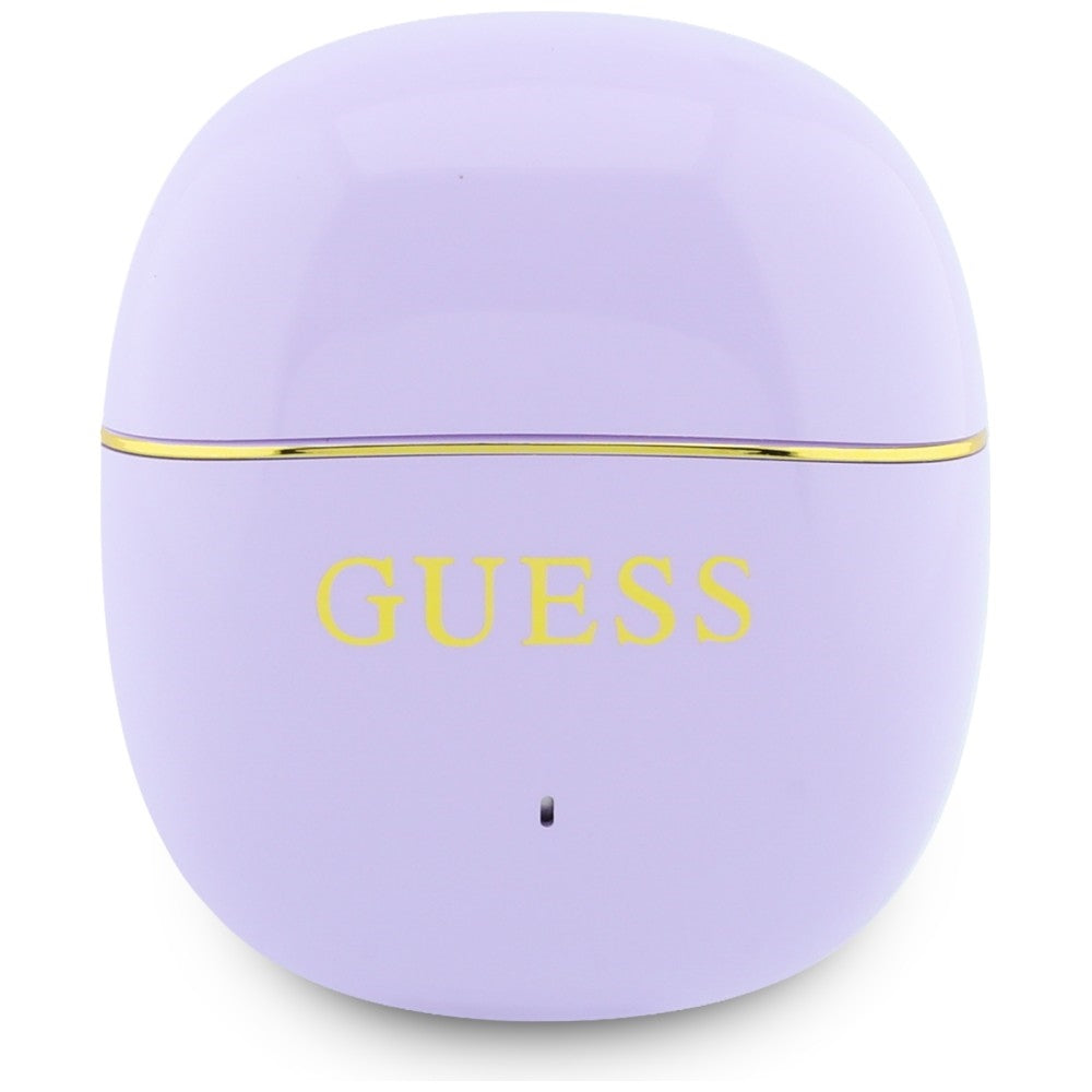 Handsfree Bluetooth Guess Glossy Gold Line Classic, TWS, Paars