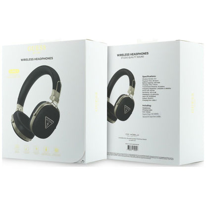 Handsfree Bluetooth Guess Gegranuleerd Driehoek Logo, A2DP, Zwart