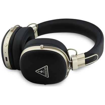 Handsfree Bluetooth Guess Gegranuleerd Driehoek Logo, A2DP, Zwart