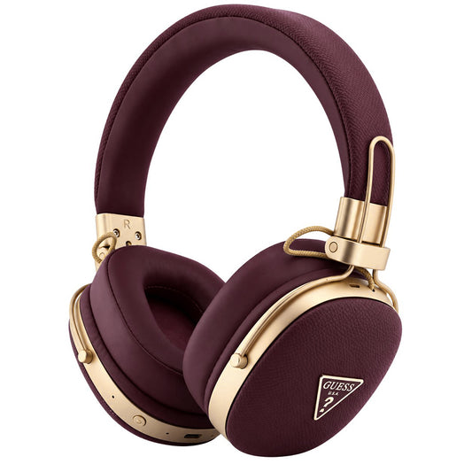 Handsfree Bluetooth Guess Grained Triangle Logo, A2DP, bordeauxrood