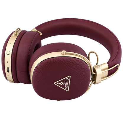 Bluetooth-Freisprecheinrichtung Guess Grained Triangle Logo, A2DP, Bordeauxrot