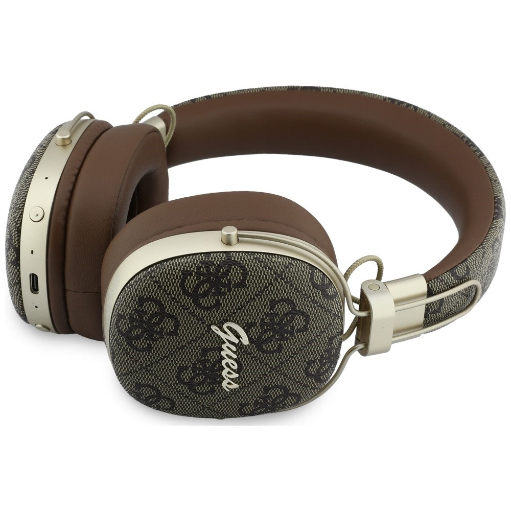 Bluetooth-Freisprecheinrichtung Guess Metal 4G Script Logo, A2DP, Braun