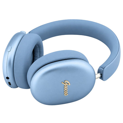 Guess Metal Script Logo Bluetooth-handsfree, A2DP, blauw