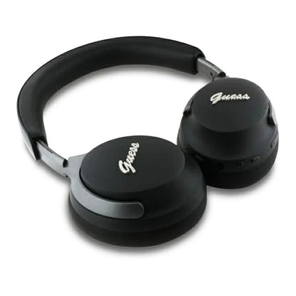 Kit mains libres Bluetooth Guess Metal Script Logo, A2DP, ANC, Noir