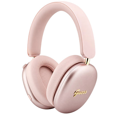 Guess Metal Script Logo Bluetooth-headset, A2DP, roze