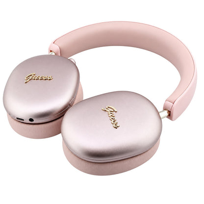 Guess Metal Script Logo Bluetooth-headset, A2DP, roze