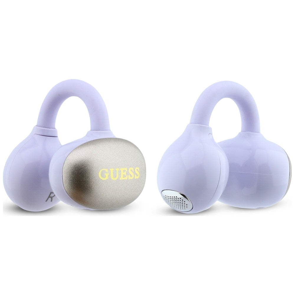 Casque Bluetooth mains libres Guess Finition Métallique Parties Électroplaquées Classique, TWS, Violet