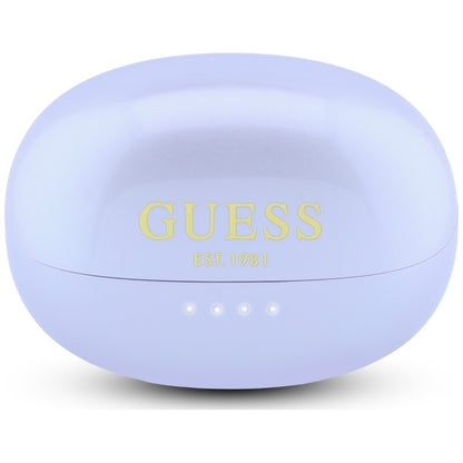 Casque Bluetooth mains libres Guess Finition Métallique Parties Électroplaquées Classique, TWS, Violet
