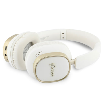 Handsfree Bluetooth Guess Rectangle Metal Script, A2DP, White