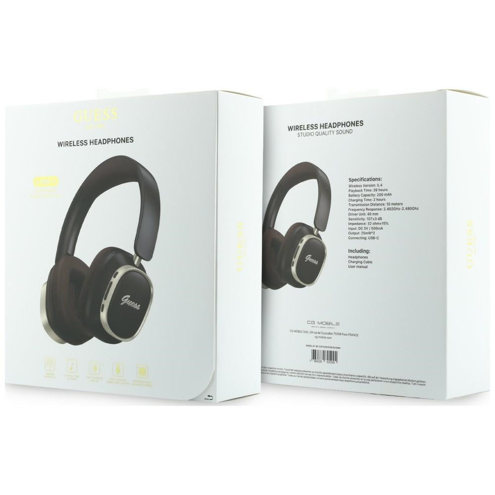 Handsfree Bluetooth Guess Rectangle Metal Script, A2DP, Bruin