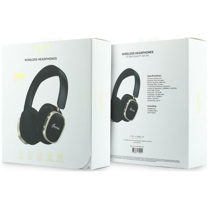 Freisprech-Bluetooth Guess Rectangle Metal Script, A2DP, Schwarz