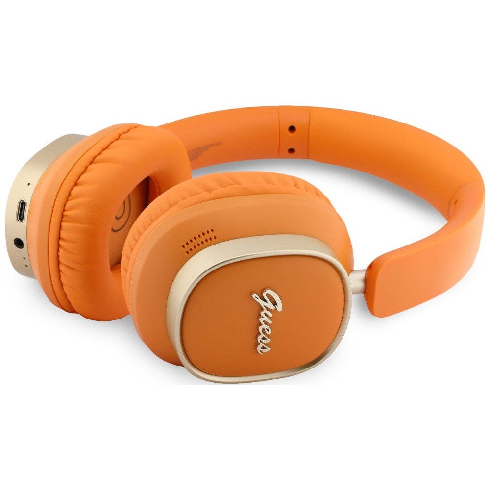 Handsfree Bluetooth Guess Rectangle Metal Script, A2DP, Orange