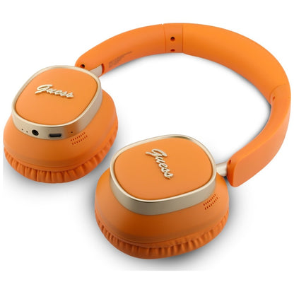 Handsfree Bluetooth Guess Rectangle Metal Script, A2DP, Orange