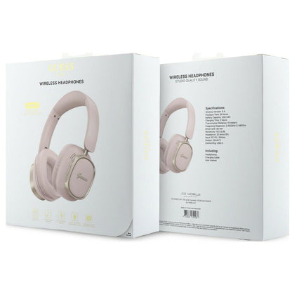 Freisprech-Bluetooth Guess Rectangle Metal Script, A2DP, Rosa