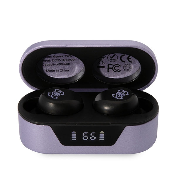 Handsfree Bluetooth Guess, TWS, Paars