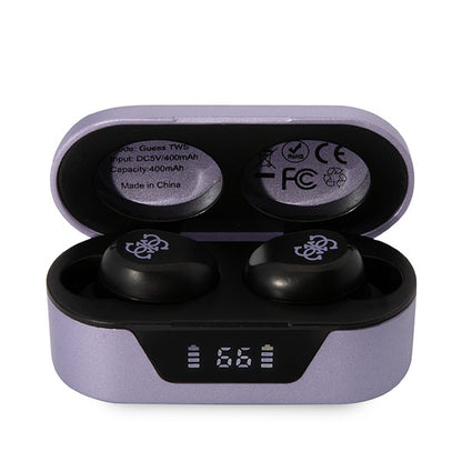 Handsfree Bluetooth Guess, TWS, Paars