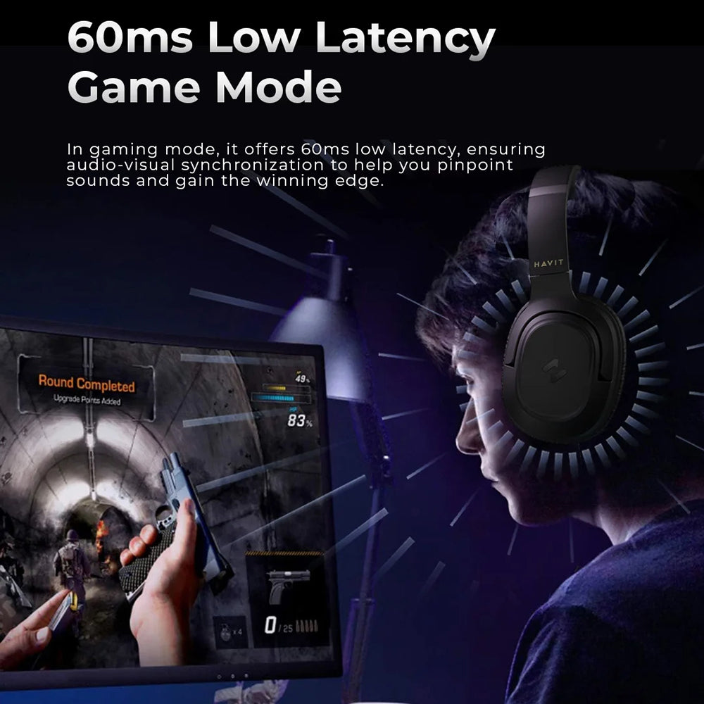 Handsfree Bluetooth HAVIT H612BT, A2DP, Zwart