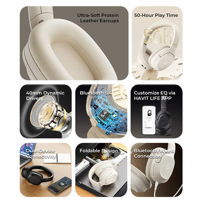 Handsfree Bluetooth HAVIT H612BT, A2DP, Zwart