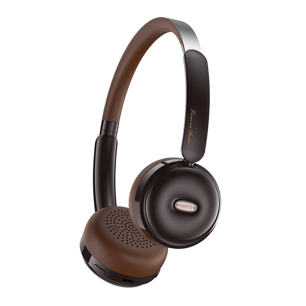 Kit mains libres Bluetooth HAVIT H616BT, A2DP, Marron