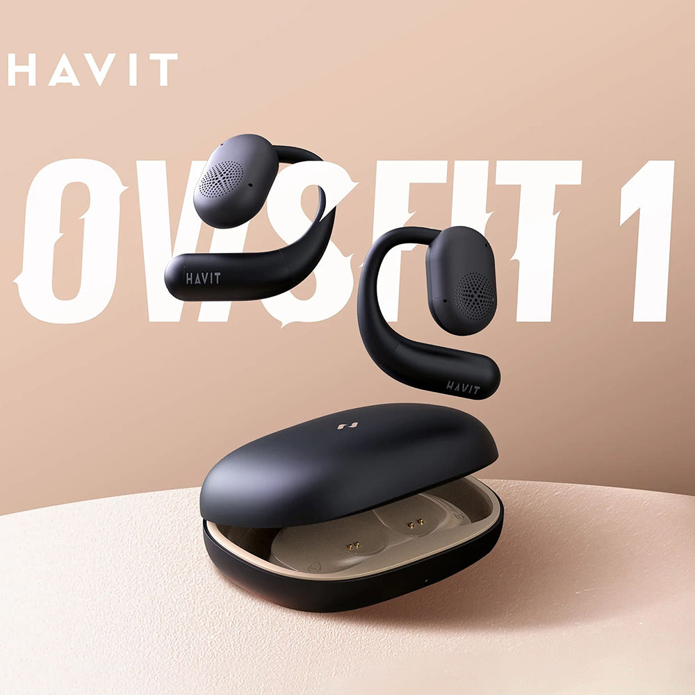 Handsfree Bluetooth HAVIT OWS914, TWS, Schwarz