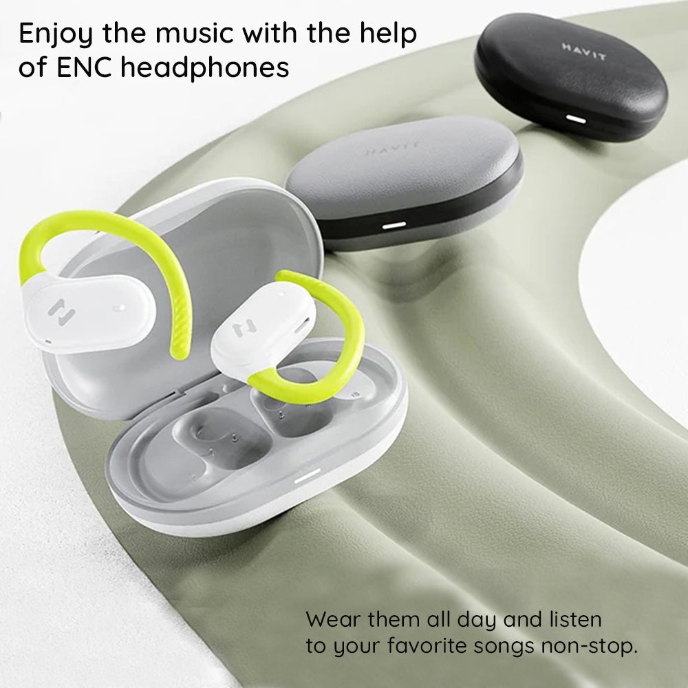 Handsfree Bluetooth HAVIT OWS915, TWS, White