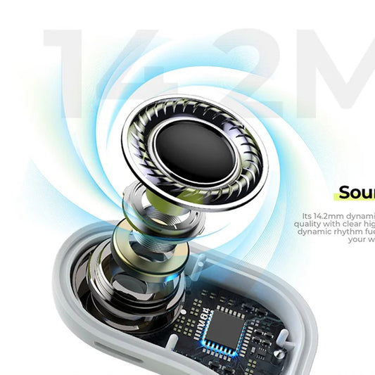 Handsfree Bluetooth HAVIT OWS915, TWS, Grijs