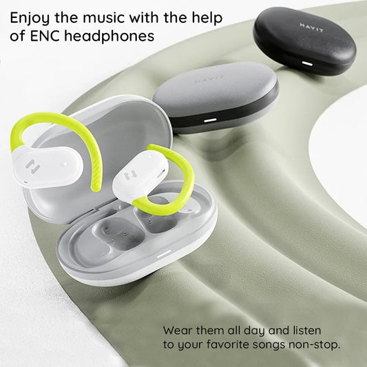 Handsfree Bluetooth HAVIT OWS915, TWS, Schwarz