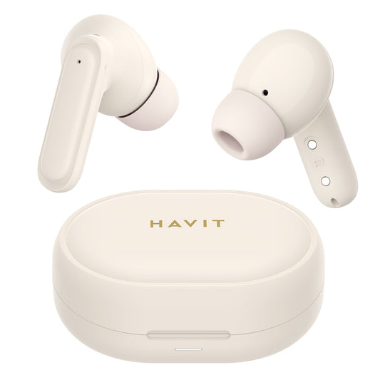 Handsfree Bluetooth HAVIT TW950, TWS, Roze Beige