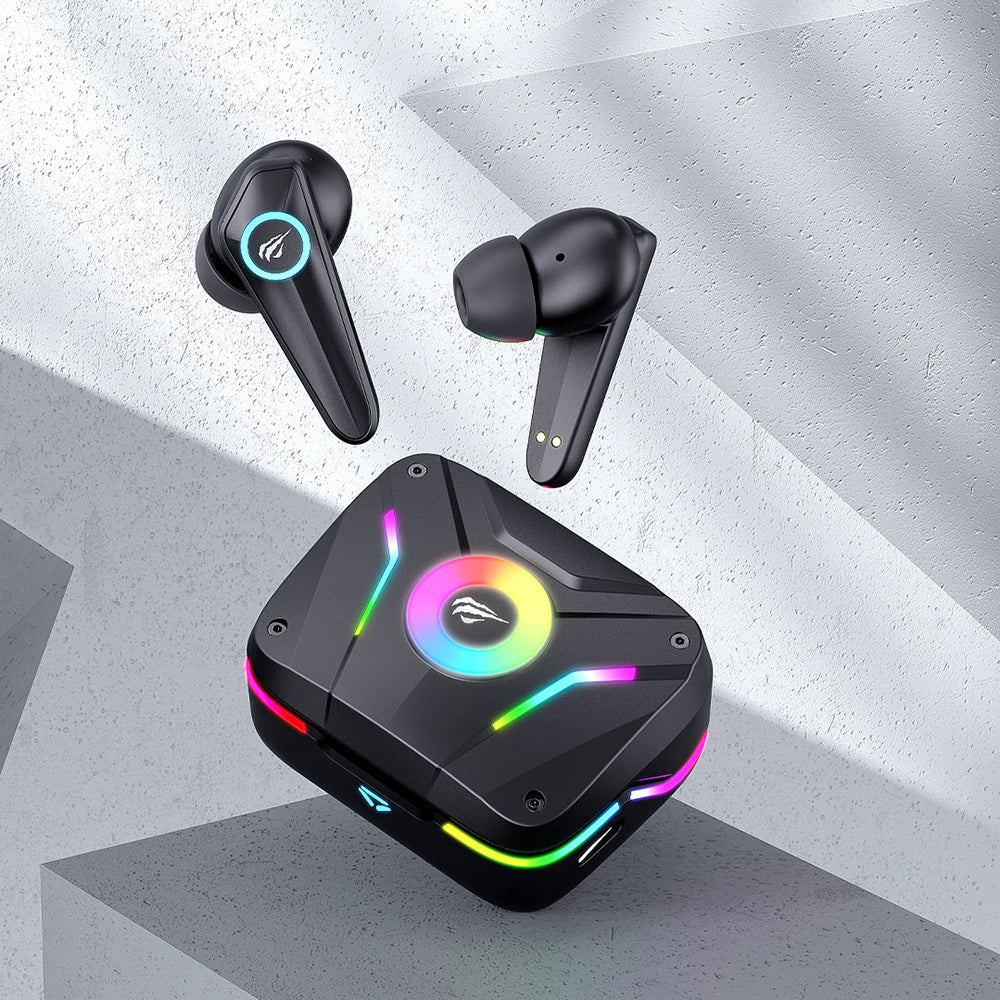 Handsfree Bluetooth HAVIT TW952 PRO RGB, TWS, Schwarz