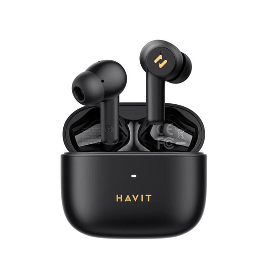 Handsfree Bluetooth HAVIT TW958 Pro, TWS, ANC, Zwart