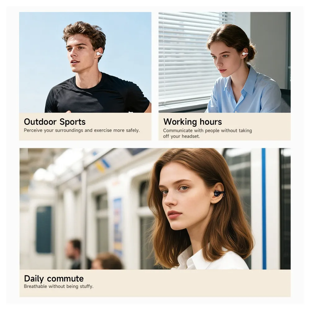 Handsfree Bluetooth HOCO EA8, TWS, Schwarz