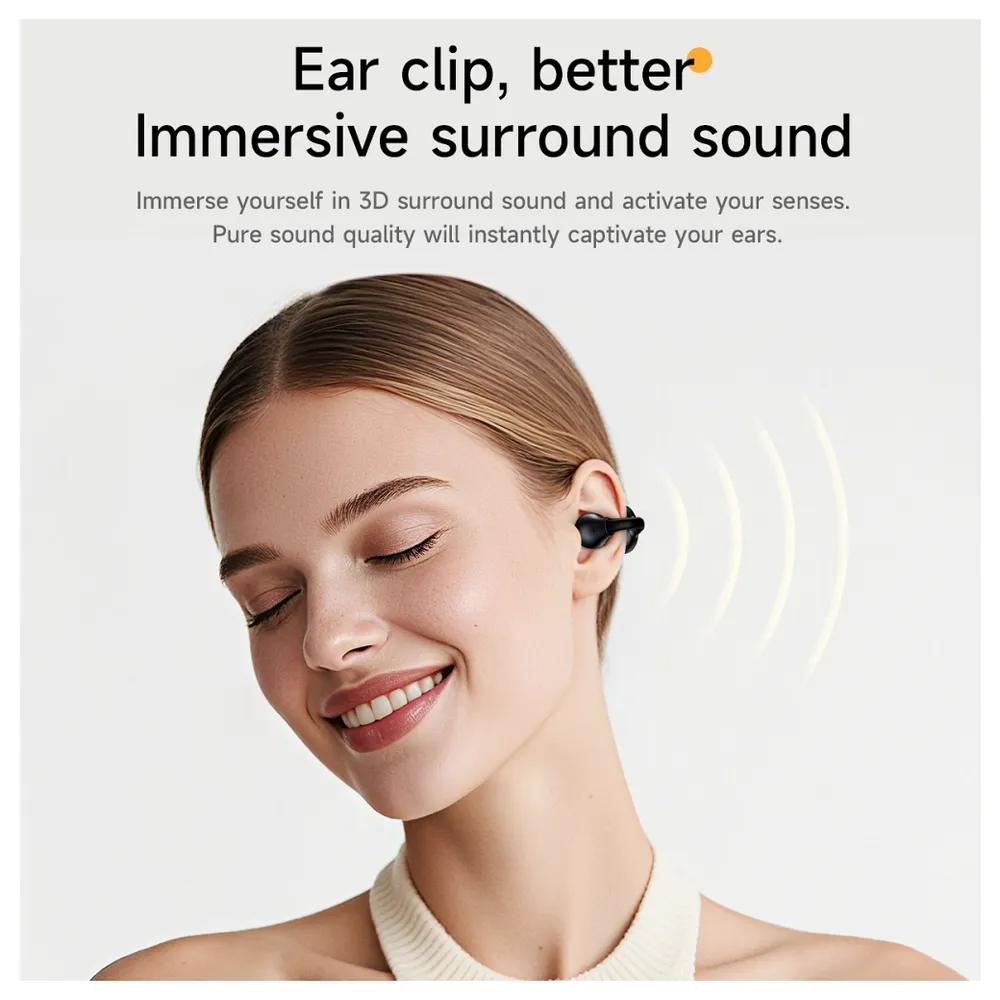 Handsfree Bluetooth HOCO EA8, TWS, Schwarz