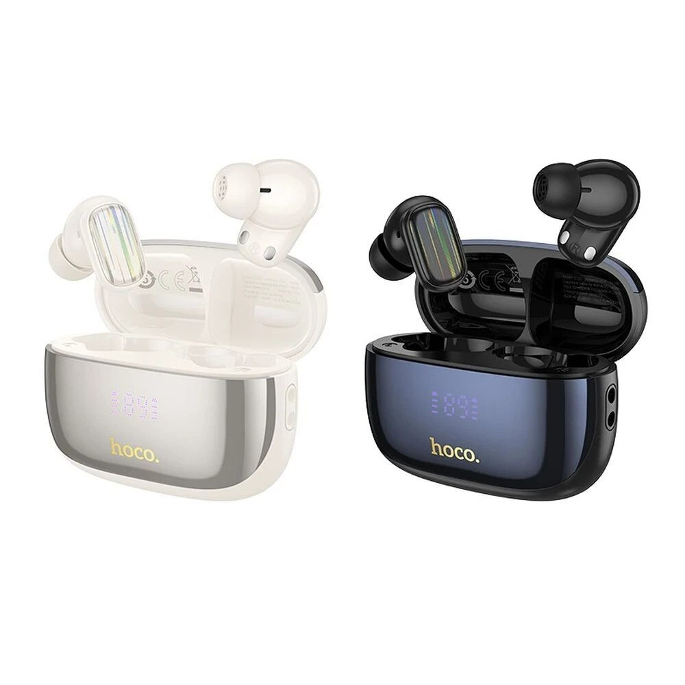 Kit mains libres Bluetooth HOCO EQ20, TWS, ANC, MultiPoint, Noir