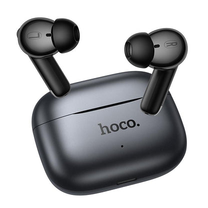Kit mains libres Bluetooth HOCO EQ27 AI Translation, TWS, ANC, Gris