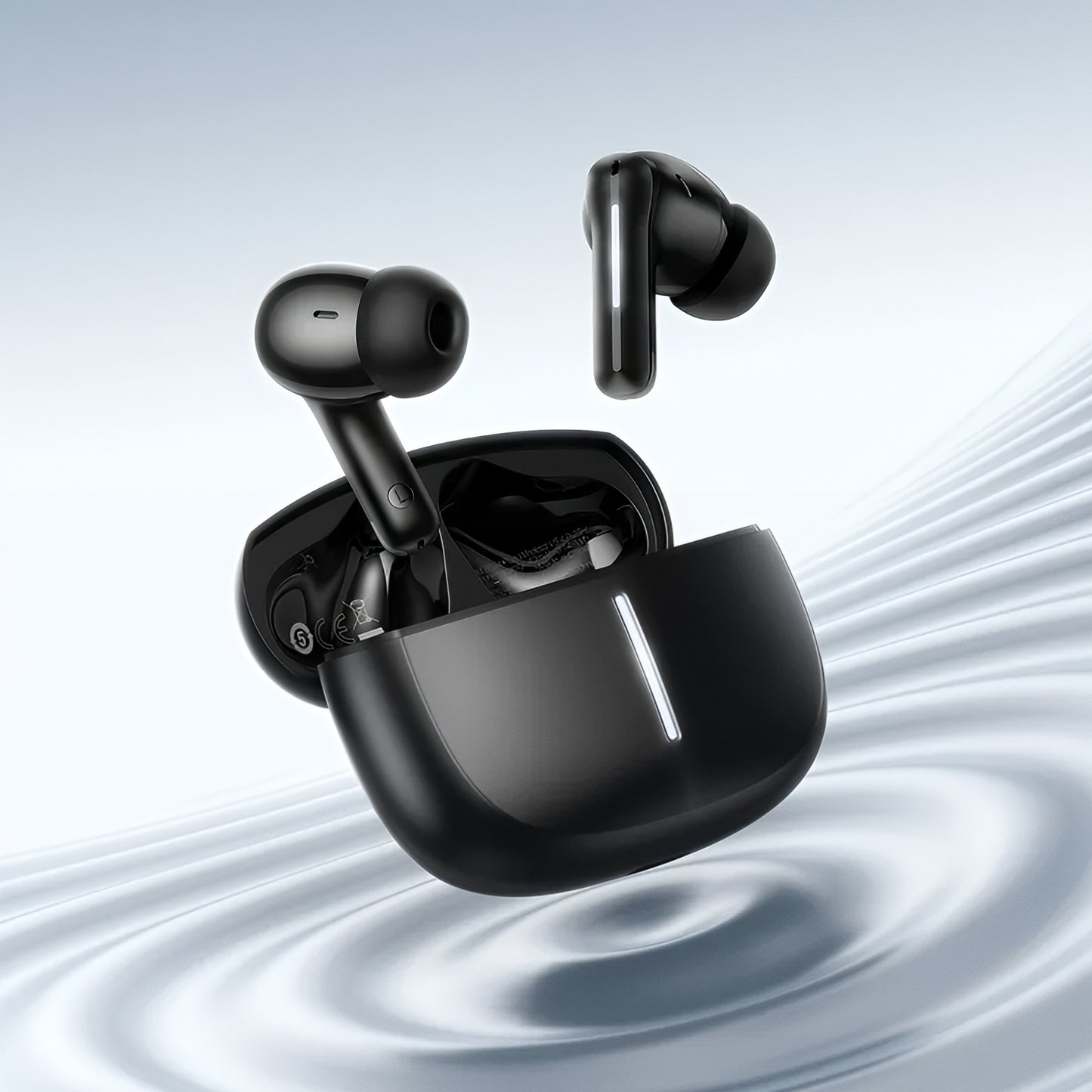 Bluetooth-Freisprecheinrichtung HOCO EQ34 Plus, TWS, ANC, Schwarz